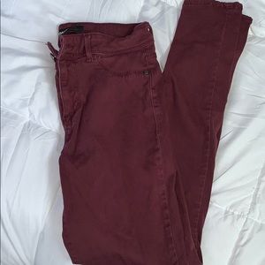 Maroon jeans